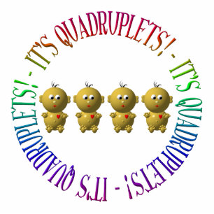 Het is viervoudig! staand fotobeeldje 