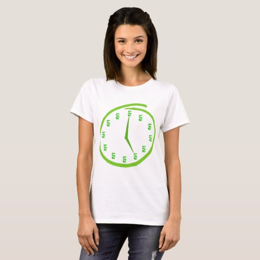 Het is vijf O'Clock ergens anders T-shirt (Voorkant volledig)