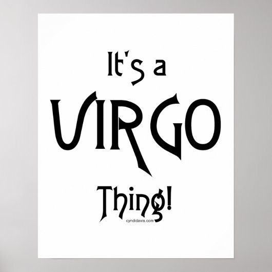 Het is Virgo Ding. Poster (Voorkant)