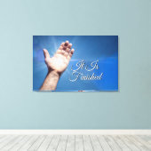Het is voltooid canvas afdruk (Insitu (Houten vloer))