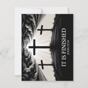 Het Is Voltooid Christelijke Pasen Kaart