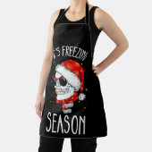 Het is vriesseizoen Winter Sneeuw Kerstvakantie Schort (Insitu)