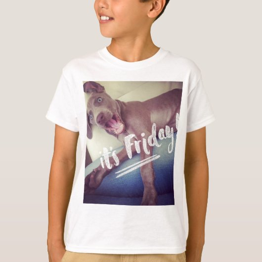 Het is vrijdag! t-shirt (Voorkant)