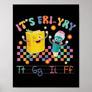 Het is Vrijdag Tgif Gelukkig Vrijdag Liefhebbers S Poster
