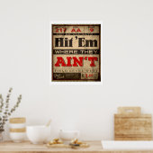 Het is waar ze niet zijn. poster (Keuken)