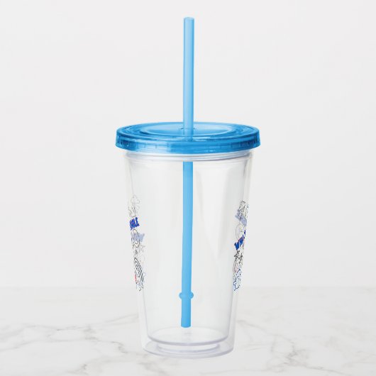 Het is wat een doedeltijd.w acryl drinkbeker (Rechts)