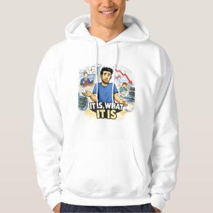 Het Is Wat Het Is – Berustend Leven Chaos Grafisch Hoodie