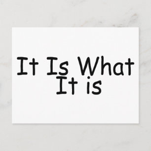 Het is wat het is briefkaart