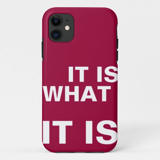 Het is wat het is Case-Mate iPhone case (Achterkant)