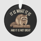 Het Is Wat Het Is en Het Is Geen Groot Wasbeer Ker Ornament (voorkant)