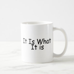 Het is wat het is koffiemok