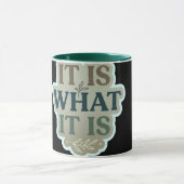 Het Is Wat Het Is Mok | Minimalistische Mok Met Sp (Midden)