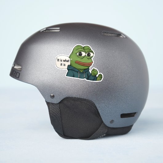 Het Is Wat Het Is  Sticker (Helm Zijkant)