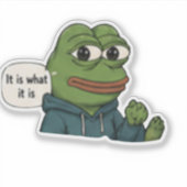 Het Is Wat Het Is  Sticker (Voorkant)
