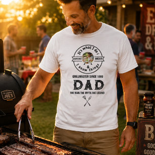 Het Is Wat Ik Doe Ik Rook Vlees Grappige Vader Fot T-shirt