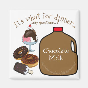 "Het is wat voor eten..enige vragen?" Magneet