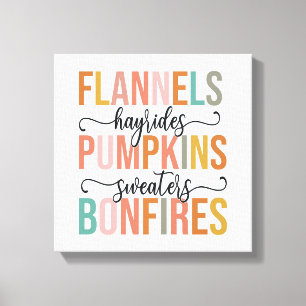 Het is weer Herfst Canvas Afdruk