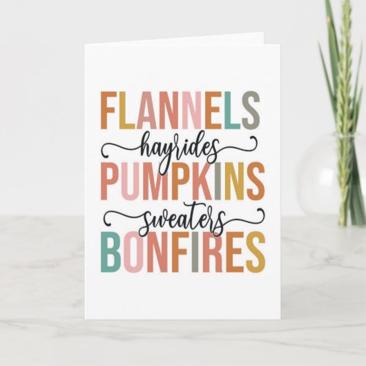 Het is weer Herfst Kaart (Voorkant)