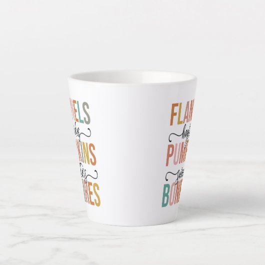 Het is weer Herfst Latte Mok (Voorkant)