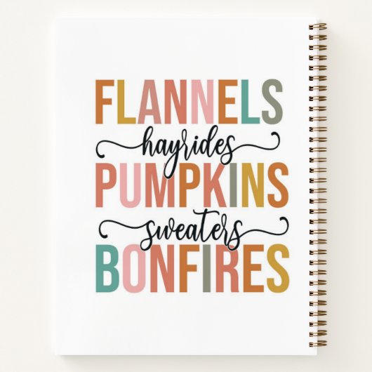 Het is weer Herfst Notitieboek (Achterkant)