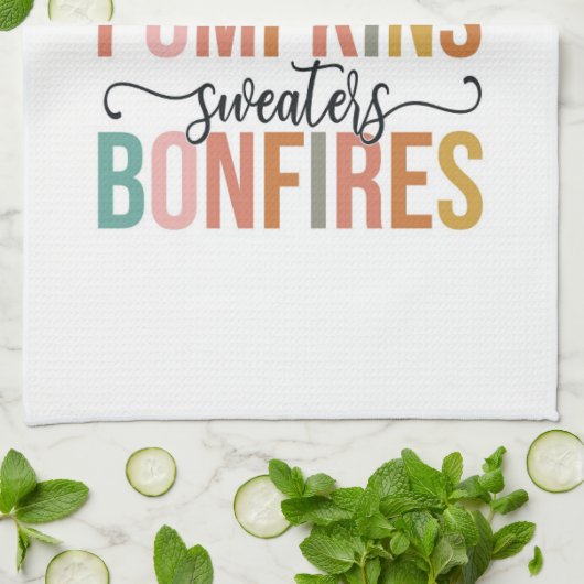 Het is weer Herfst Theedoek (Gevouwen)