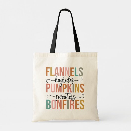 Het is weer Herfst Tote Bag (Achterkant)