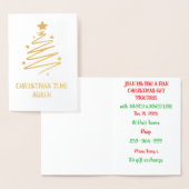 Het is weer zover folie kaarten (Display)