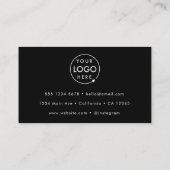 Het is wie u Business Black Reference Kaart kent Afsprakenkaartje (Achterkant)