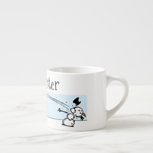 Het is winter espresso kop (Rechts)