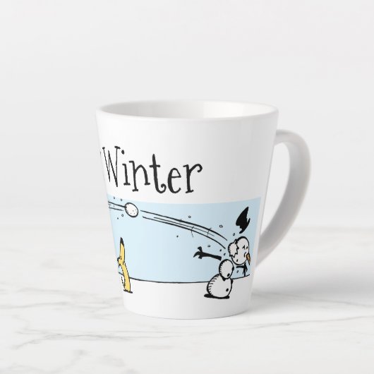 Het is winter latte mok (Rechterhoek)