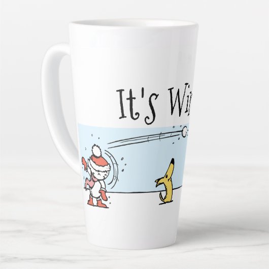 Het is winter latte mok (Linkerhoek)
