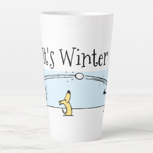 Het is winter latte mok (Voorkant)