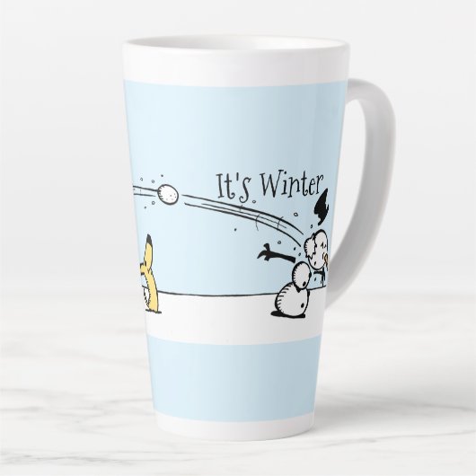 Het is Winter Latte Mok (Rechterhoek)