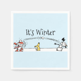 Het is winter servet