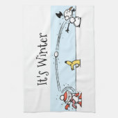 Het is Winterkeukenhanddoek Theedoek (Verticaal)