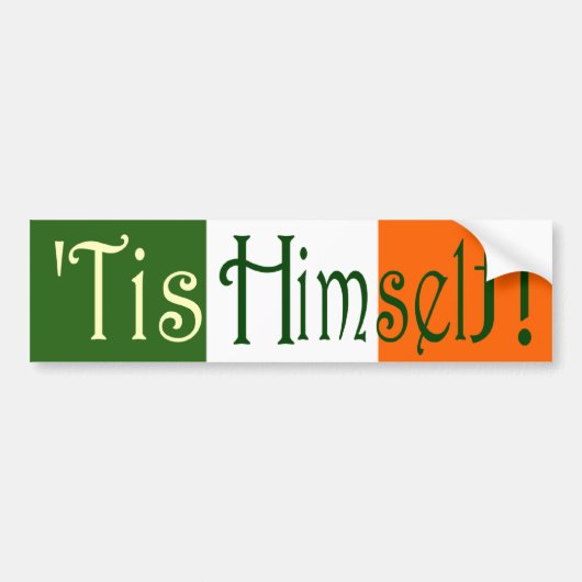Het is zichzelf! bumpersticker (Voorkant)