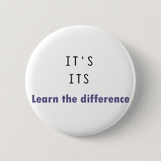 Het is zijn grammar ronde button 5,7 cm (Voorkant)