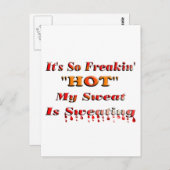 Het is zo Freakin'HOT Briefkaart (Voorkant / Achterkant)