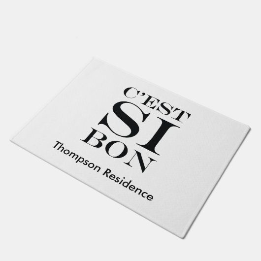 Het is zo goed - C'est Si Bon French Deurmat (Schuin)