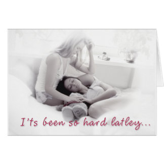 Het is zo hard latley.