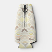 Het is zo ivoor geometrisch Abstract patroon Flesjeskoeler (Achterkant)