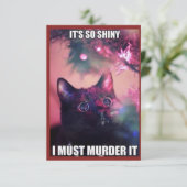 HET IS ZO SCHUID. IK MOET HET MURDER. BEDANKKAART (Staand voorkant)