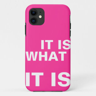 Het is zoals het is iPhone 11 hoesje