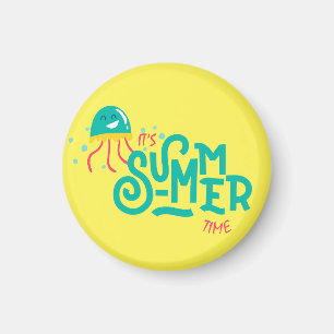 Het is zomer   Funny Octopus Magneet