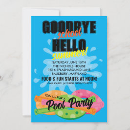 Het is zomer! Uitnodigingen voor poolparty