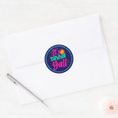 Het is zomer Y'all-54808 Ronde Sticker (Envelop)