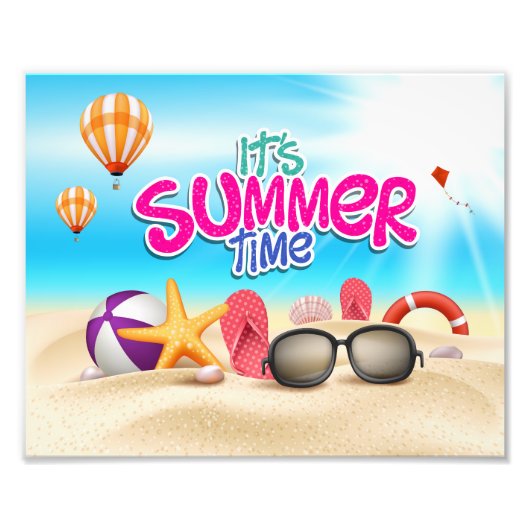 Het is zomertijd foto afdruk (Voorkant)