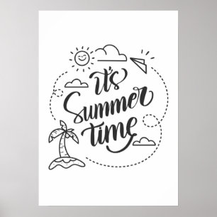 Het is zomertijd poster