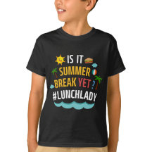 Het is zomervakantie en toch lunchdame
