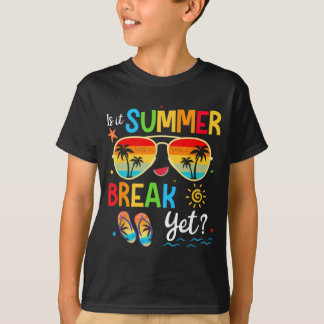 Het is zomervakantie maar gelukkig laatste dag van t-shirt